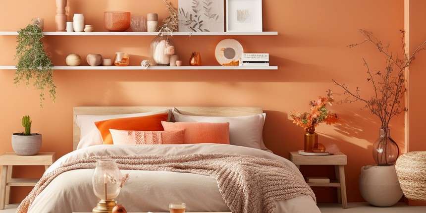 Energetic Orange - Good Wall Colors for Bedroom