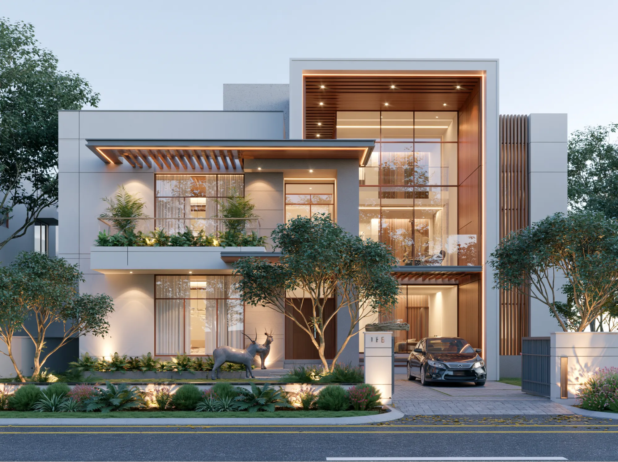 Entrance Frame- Double Height Front Elevation Design Components