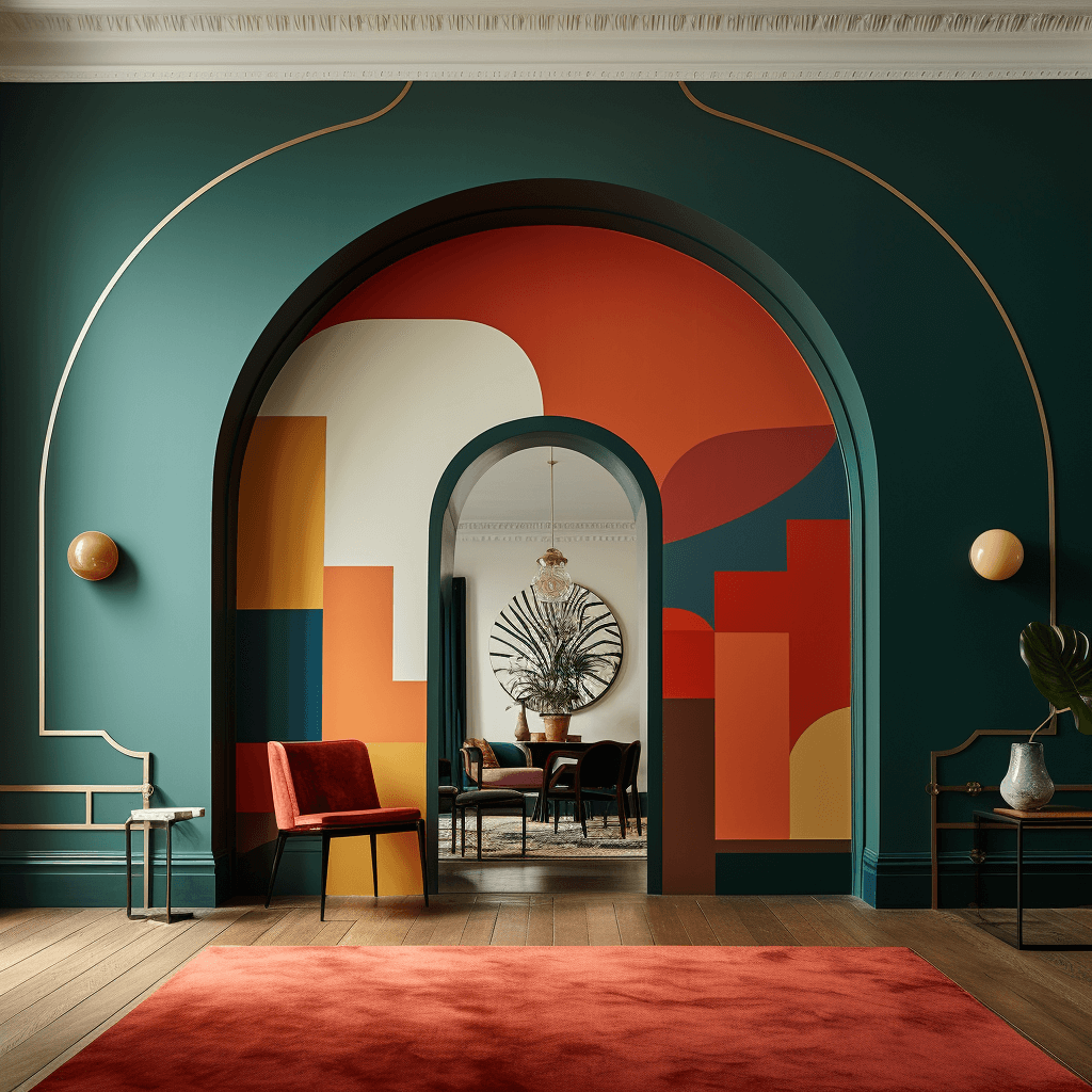 Fusing Elegance- A POP Arch Design with Painted Walls
