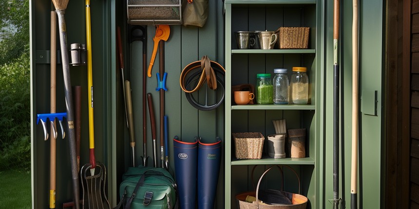 Garden Tool Storage cupboard work design