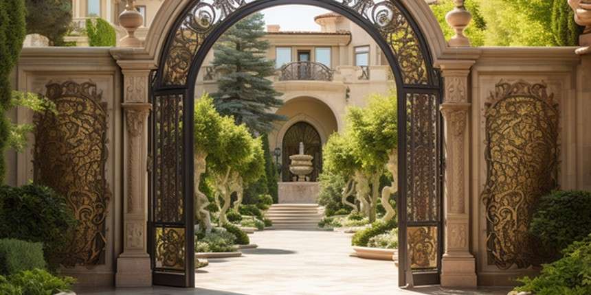 Grandiose Arched Entryway home arch design