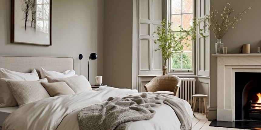 Greige Bedroom Paint Colour Design