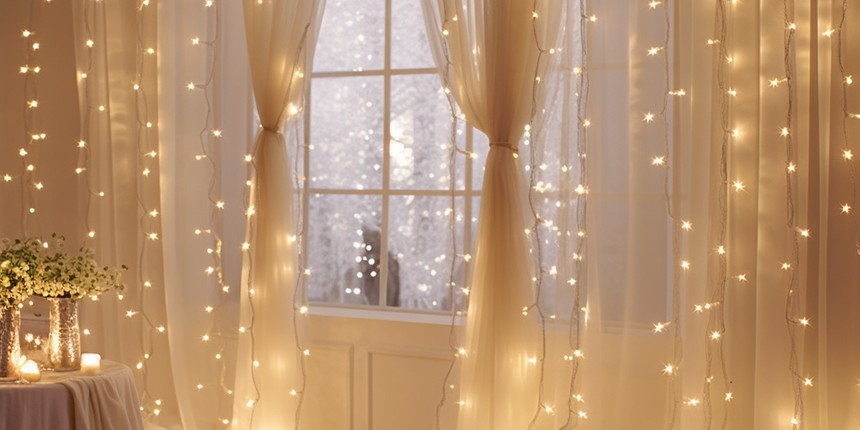 Light Up the Curtains outdoor christmas light ideas