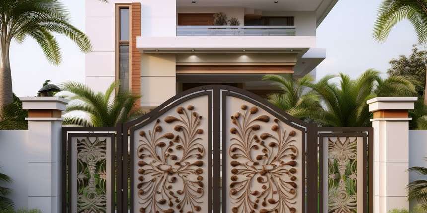 Low-Cost Simple Main Gate Design entrance gate design