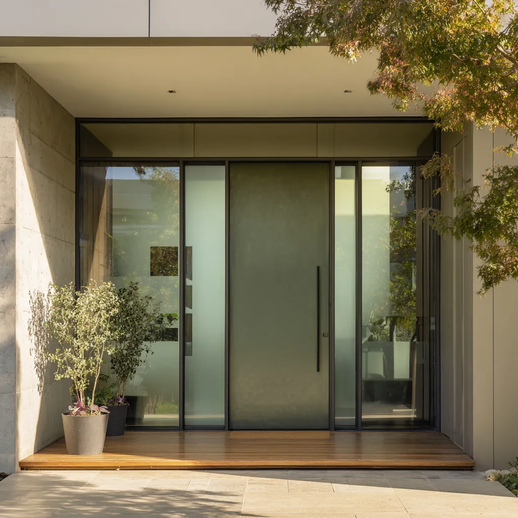 Main Entrance Steel Door with Glass Panels Main Entrance Steel Door Design with Glass Panels