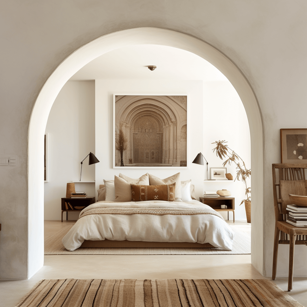 Make a Narrow Arch Opening into Your Bedroom