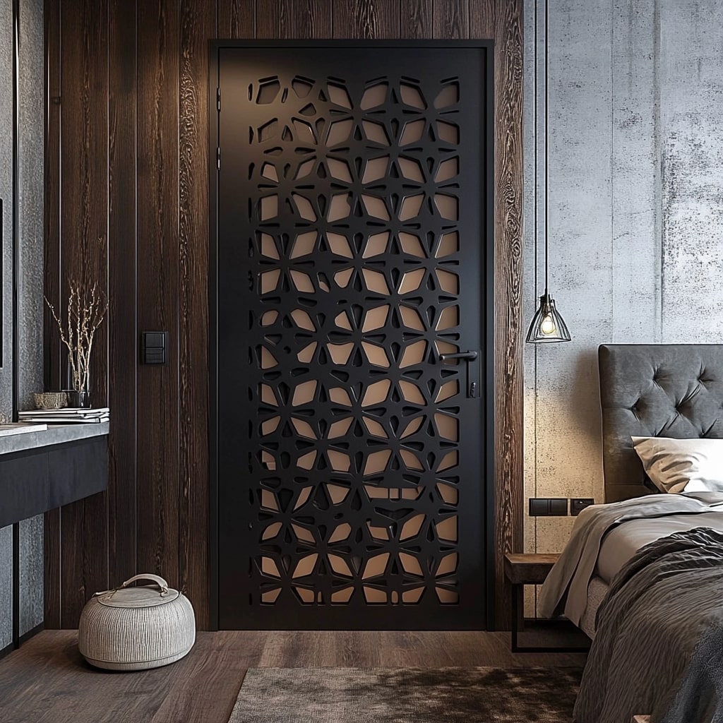 Metal Door Design for Bedroom