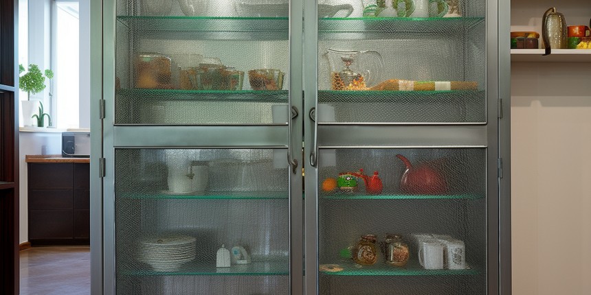 Metal Mesh Kitchen Cupboard Designs