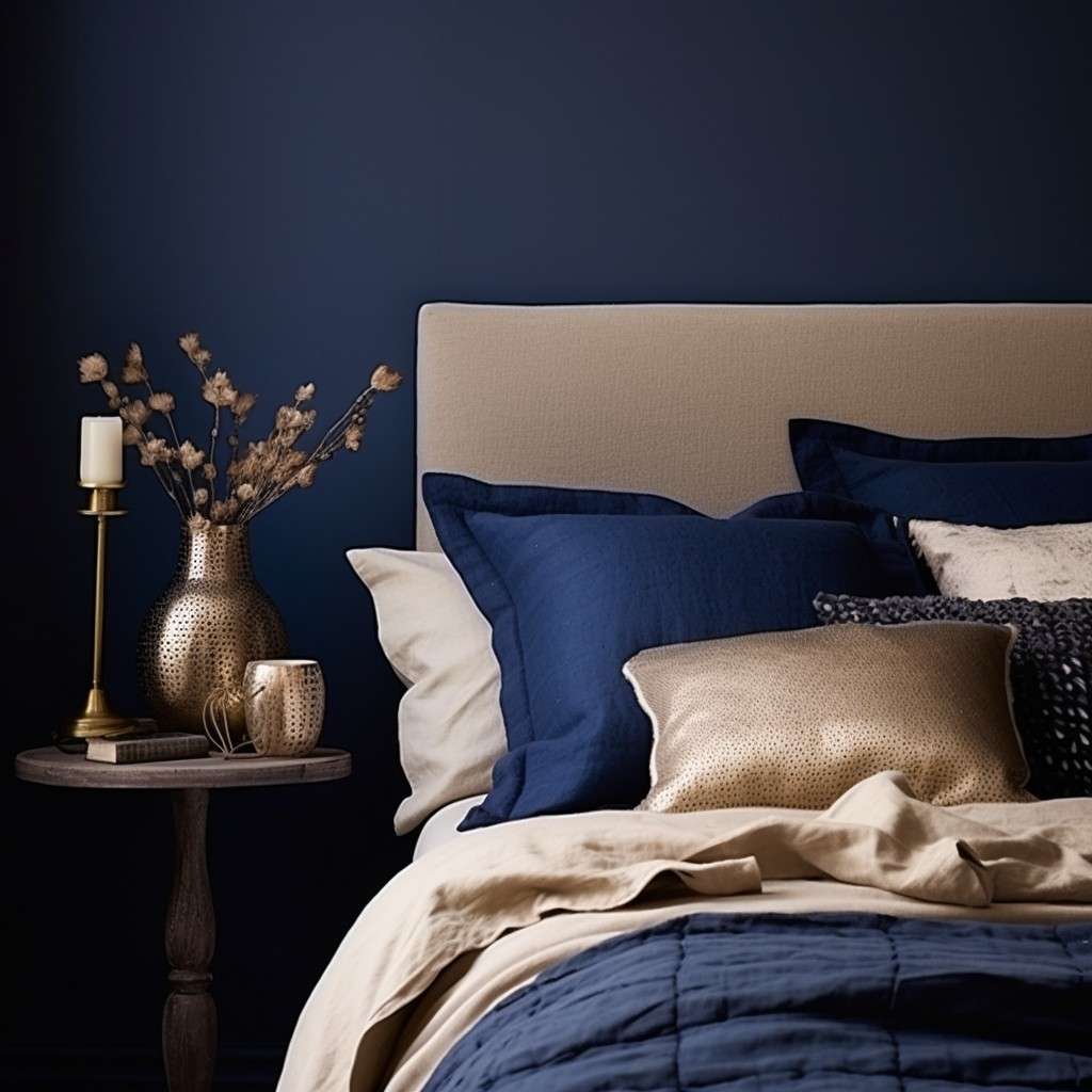 Midnight Blue- Beige Color Combination