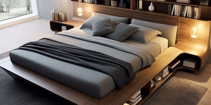 Modern Bed with Storage for Night time Necessities simple bed design with box