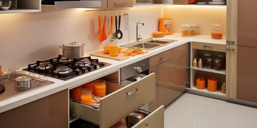 Modular Kitchen Cabinets cupboard work design