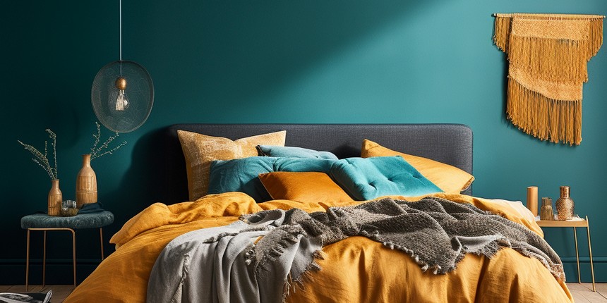 Teal Paint Shades for the Bedroom