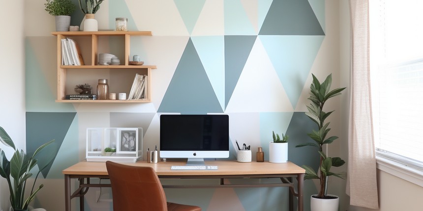 Personal Colour-play Office Wall Ideas