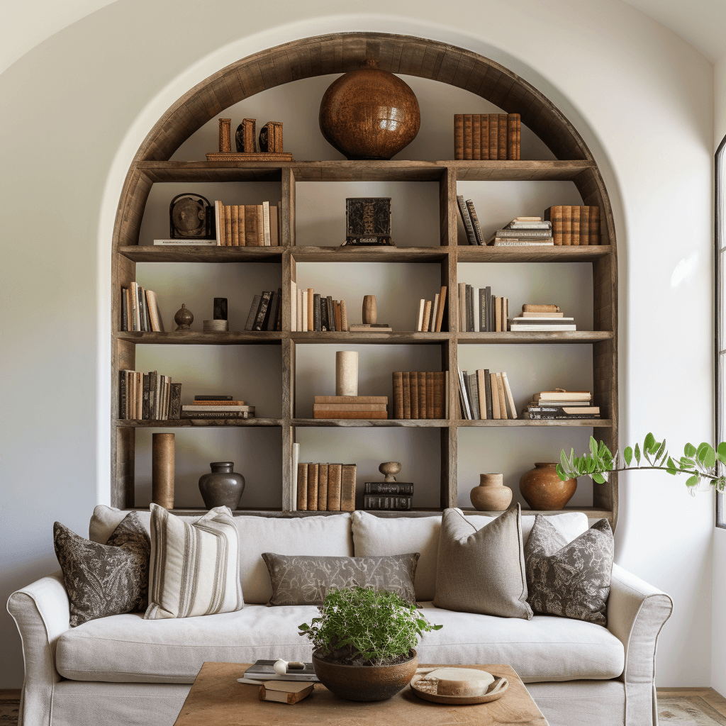 Pop Arched Bookcases Into Your Living Space