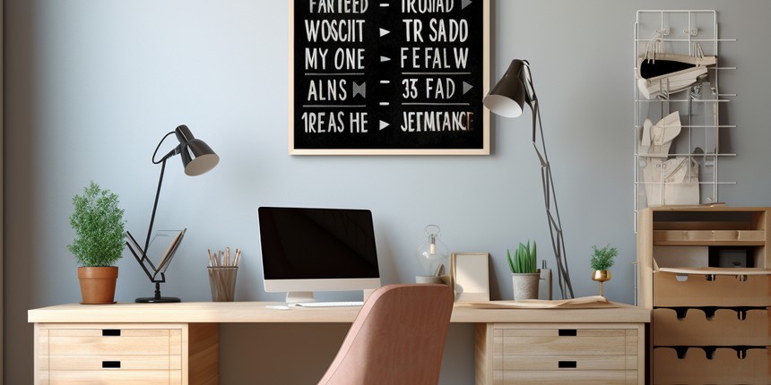 Printing Wise Words Office Wall Decor