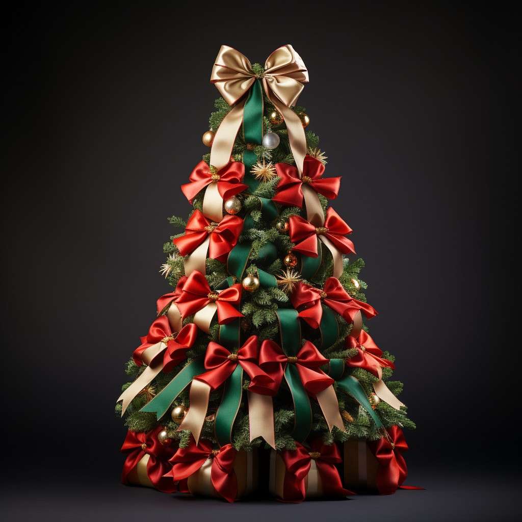Ravishing Ribbon Christmas Tree Theme Decorations