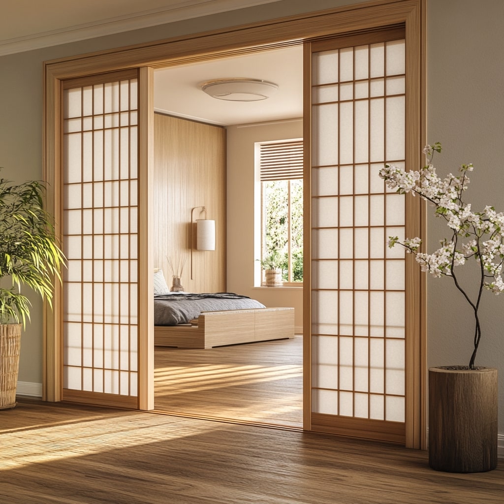 Shoji Door Design for Bedroom