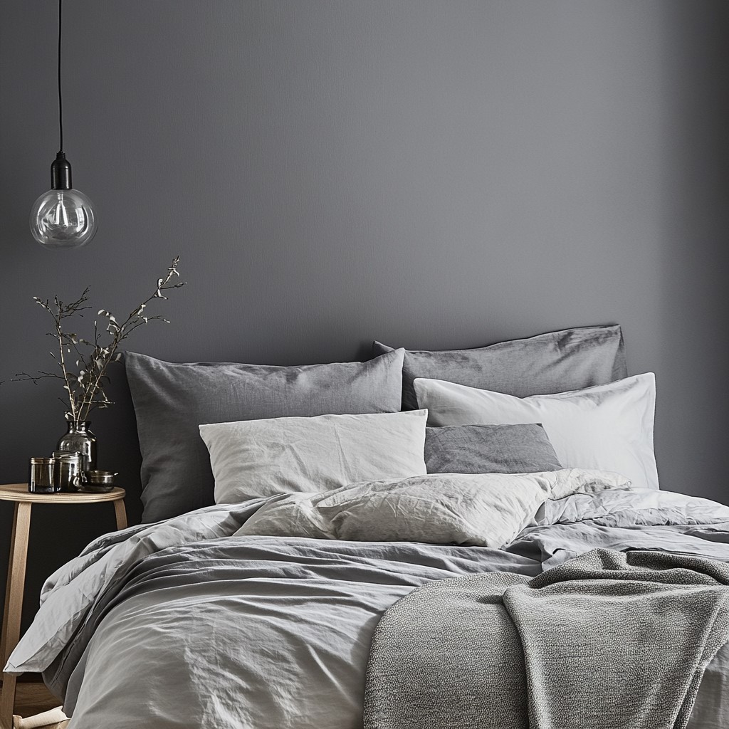 Colour Schemes for Bedrooms: Soft Grey