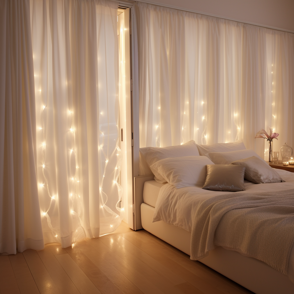 Soft Lights with Doors - Aluminium Door Design for Master Bedroom