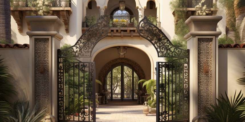 Spanish-Inspired entrance Gate Design