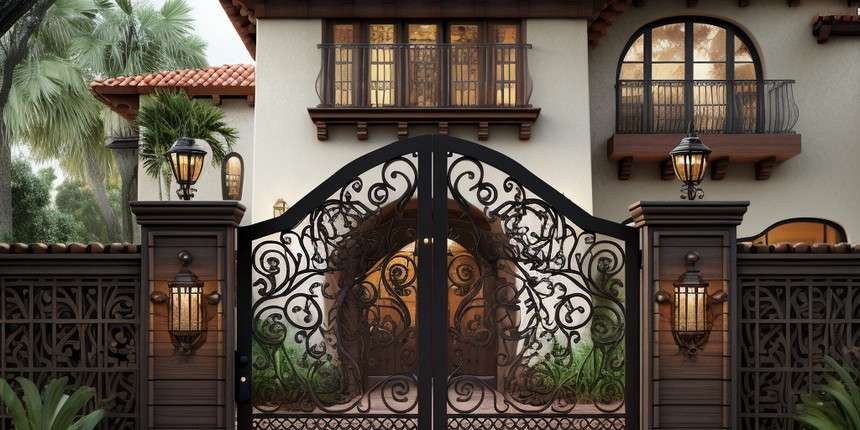 Spanish-Inspired Main Gate Design