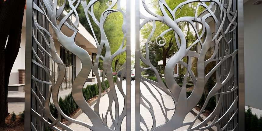 Stainless Steel modern front Gate Design