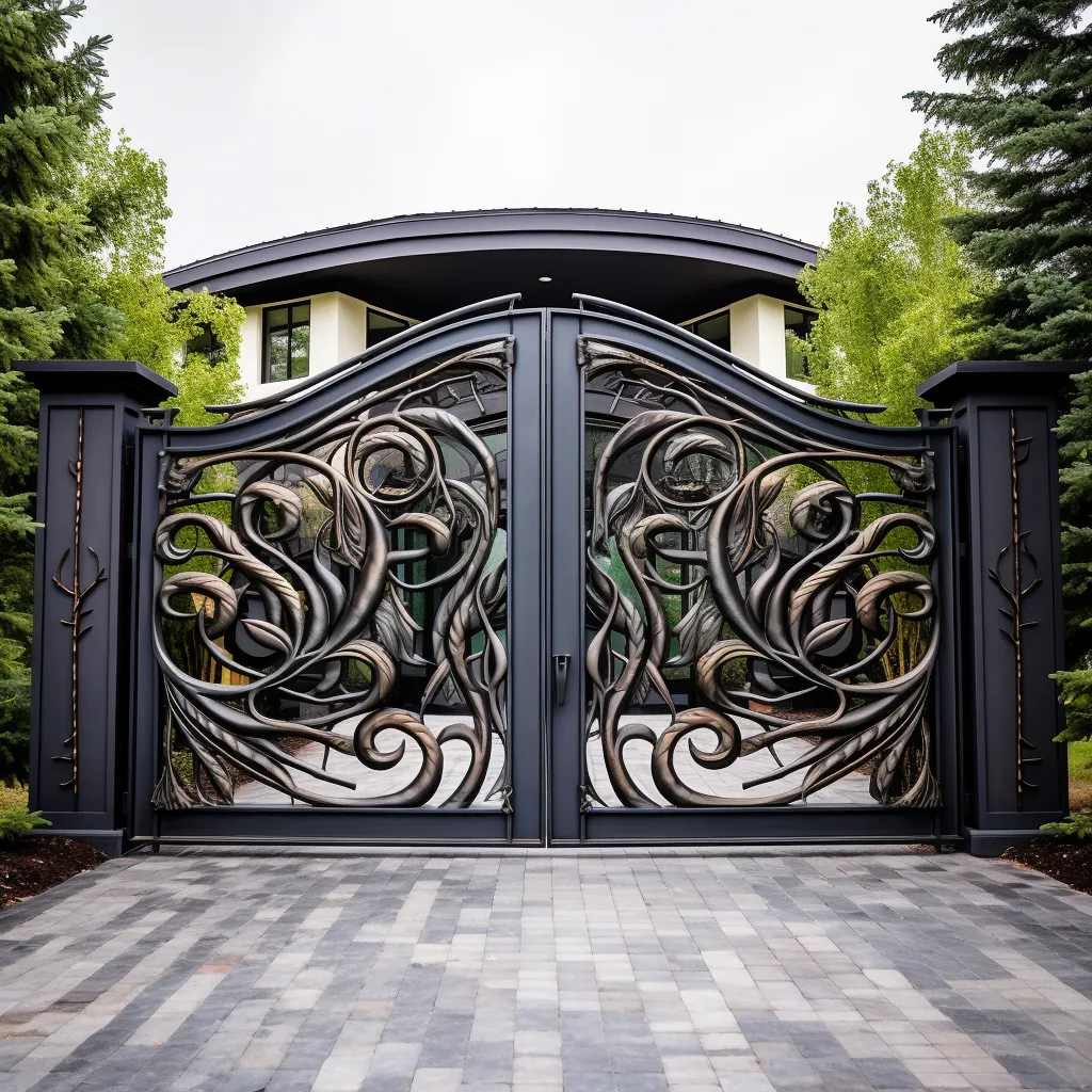 Stylish Modern Steel Double Door Design with Durable Structure