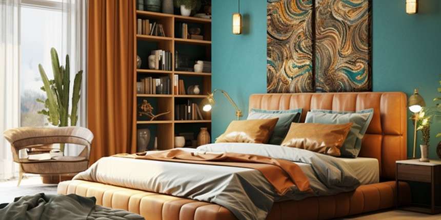 Teal and Ochre Colour Scheme for an Eclectic Look