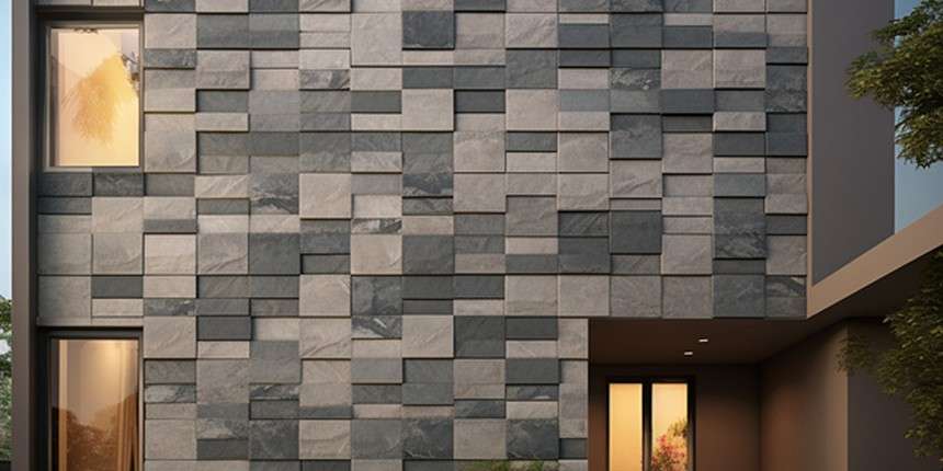 Textured Elevation house front Wall Tiles
