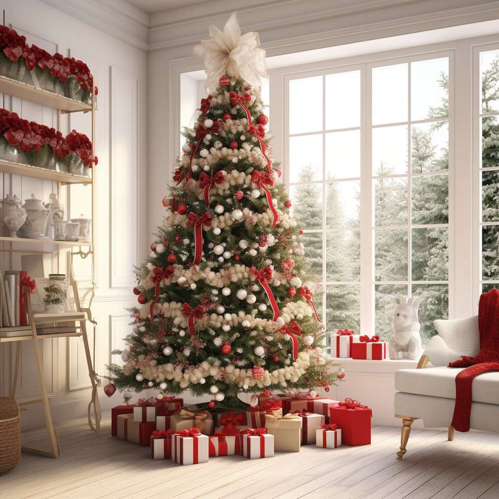 Try a Timeless and Traditional Christmas Tree Theme 