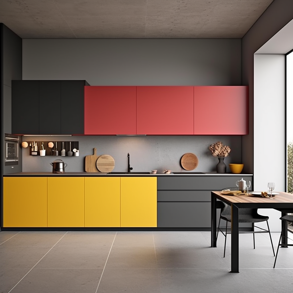 two-tone-cabinet-aluminium-door-design-for-modern-kitchen