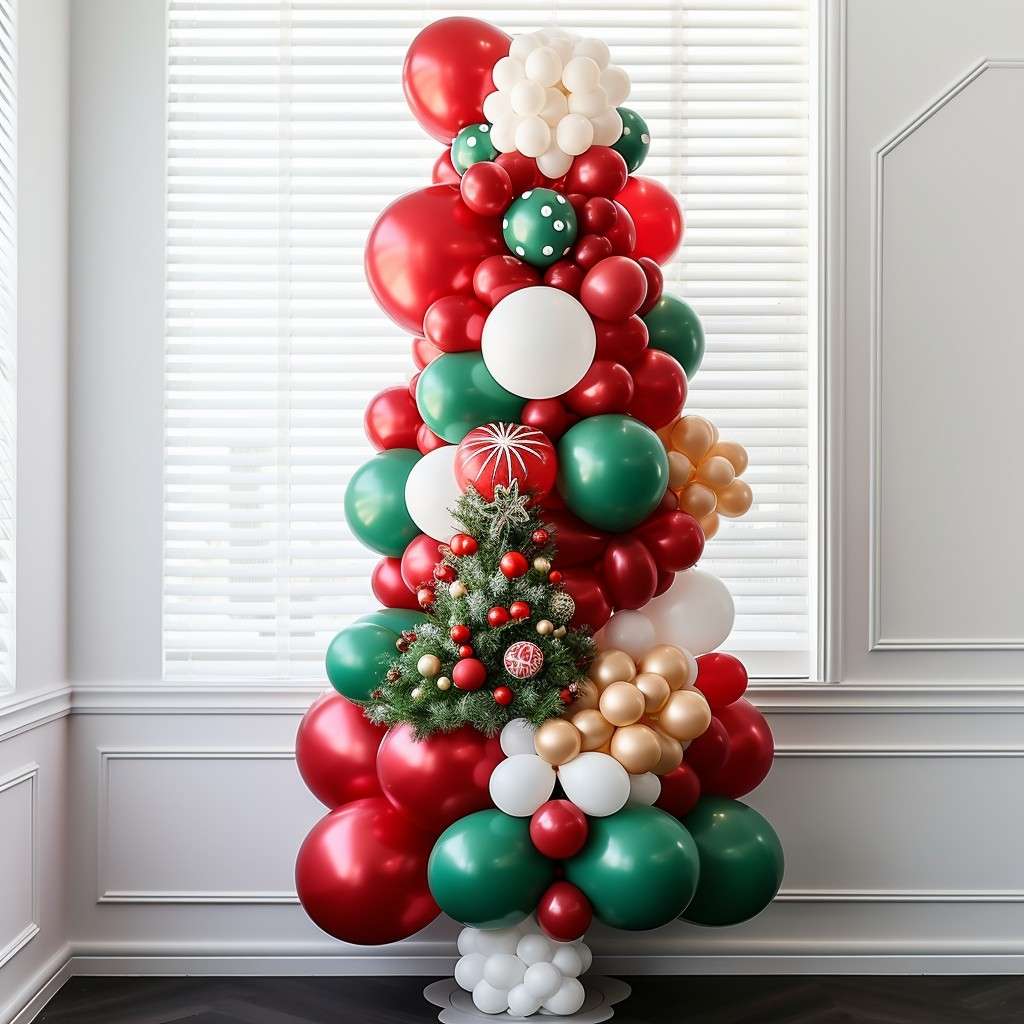 Up and Away with Balloons Christmas Tree Themes