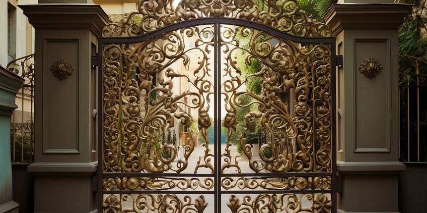 Vintage Style front Gate Design