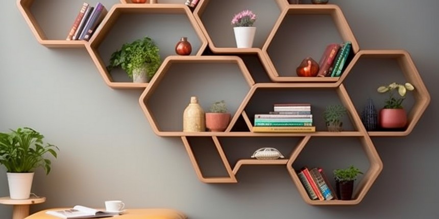 Wall mounted Shelves cupboard work design