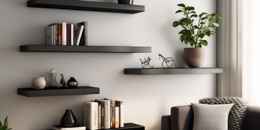 Wall mounted Shelves house cupboard design
