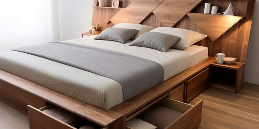 Wooden Bed Design With Storage For Small Spaces box bed design