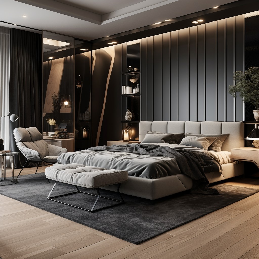 Add an Elegant Touch with a Black and Grey Bedroom - Romantic Bedroom Theme