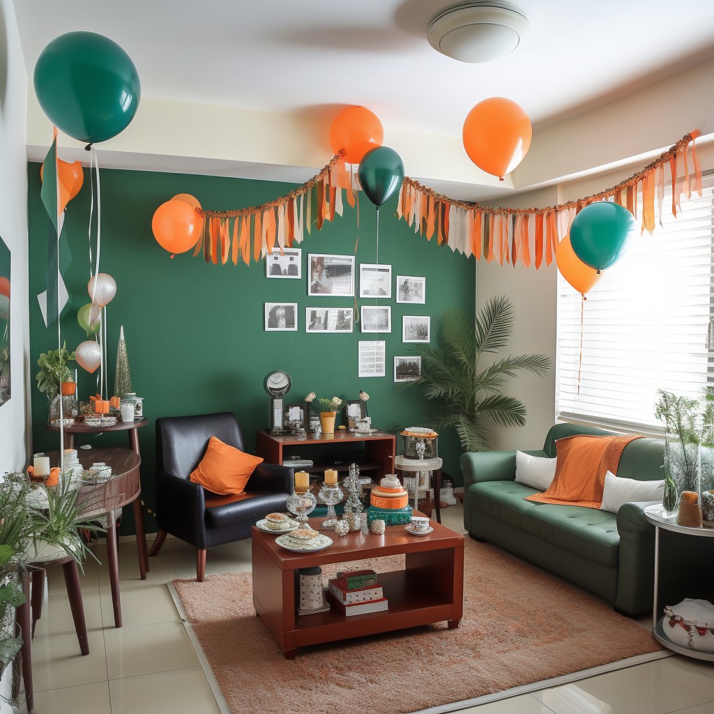 Add Joyful Vibes to Your Living Area with Tricolour Helium Balloons- Wall Decoration Ideas for Republic Day