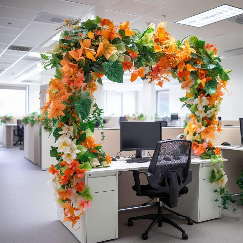 Artificial Floral Garlands - Republic Day Decoration for Office