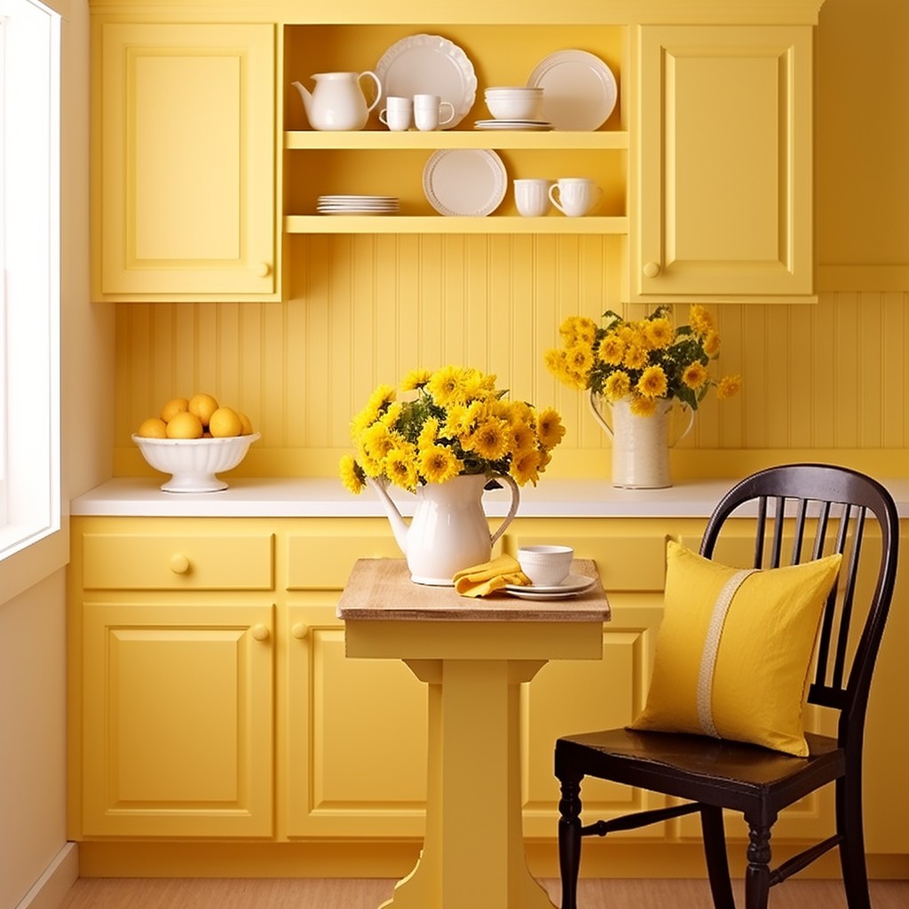 Bright Yellow Kitchen Wall Colors - Illuminate With Brightness