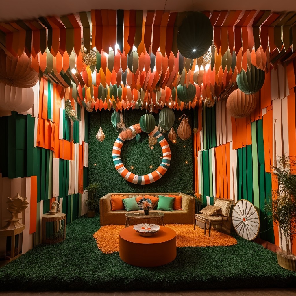Celebrate Each Tricolour with Paper Lanterns, Paper Chains and Drapes- Republic Day Decoration Ideas at Home
