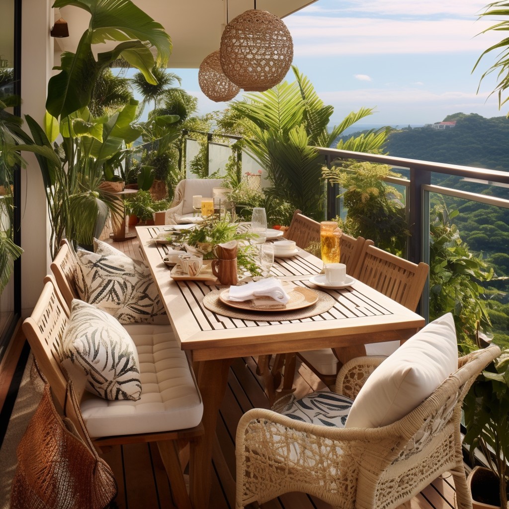 Ditch Dining Rooms, Eat Under the Sky - Beautiful Balcony Decoration Ideas