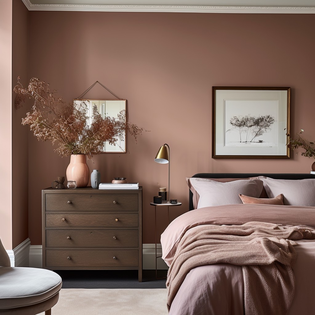 Dusty Rose and Brown Color Combination