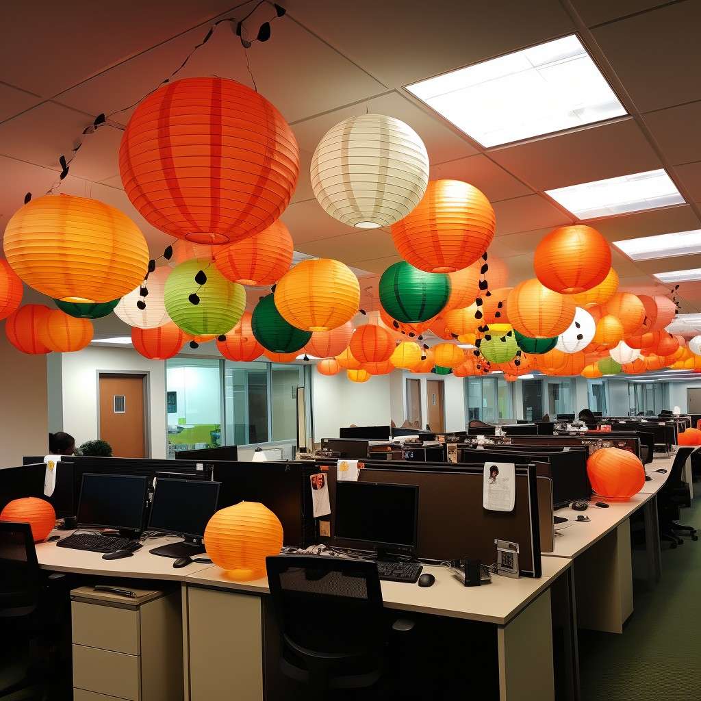 Fairy Lanterns - Republic Day Decoration Ideas in Office