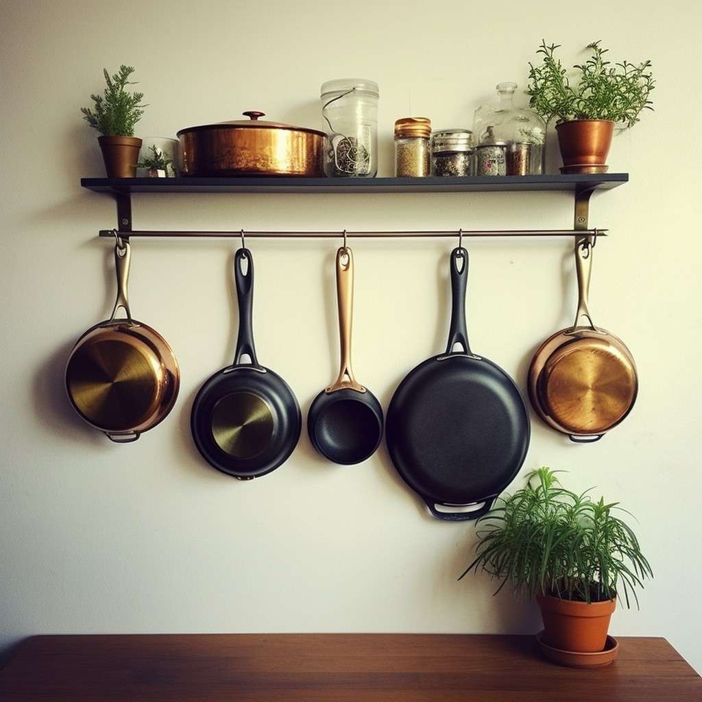 Faunt Cooking Pans on Pegs - Kitchen Home Decor Ideas

