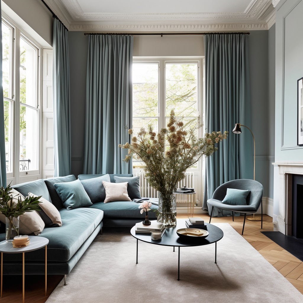 Floor-to-ceiling Drapes - Living Room Curtain Design