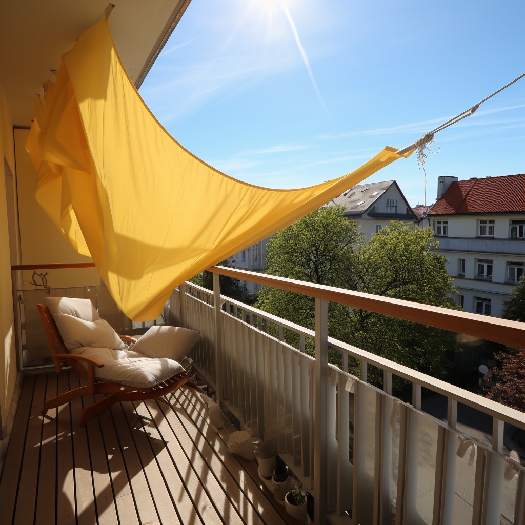 Sun Sail Shade Design for Balcony