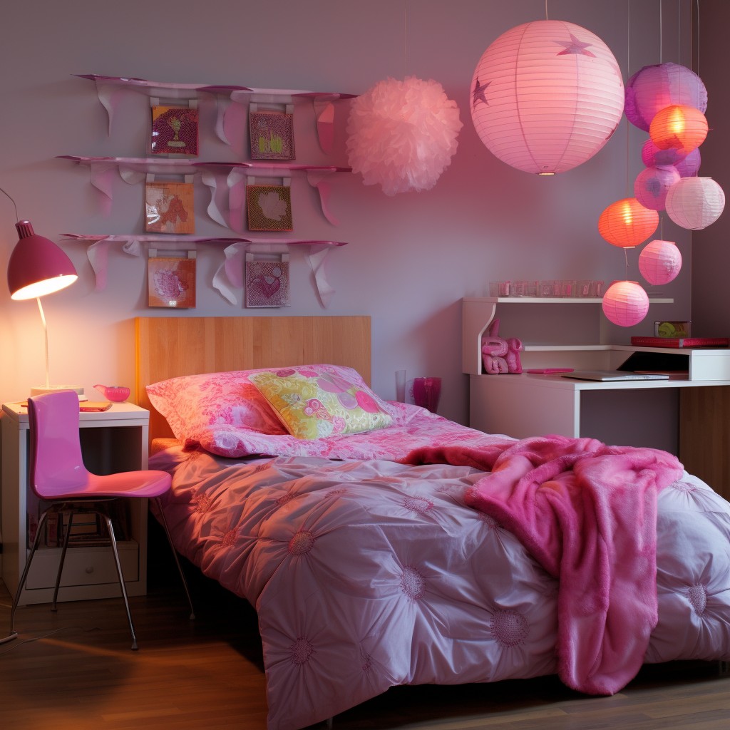 Get Playful with Lights & Lamps - Modern Teenage Girl Bedroom Decoration Ideas