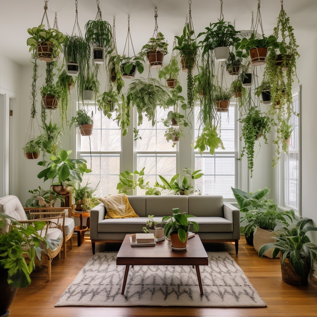 Hang Decorative Plants From the Ceiling