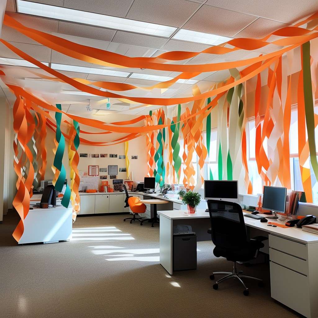 Have Fun With Colourful Streamers- Republic Day Celebration Ideas in Office